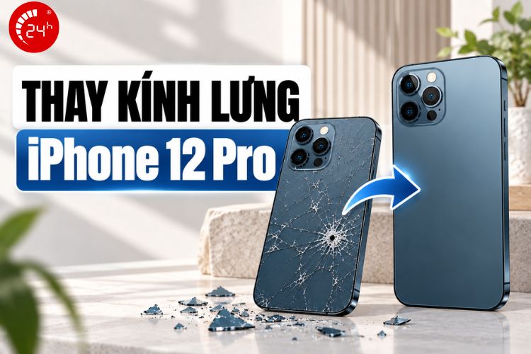 Thay kính lưng iPhone 12 Pro