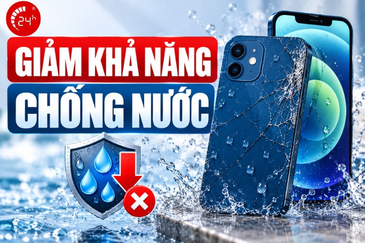 Giảm khả năng chống nước iPhone 12