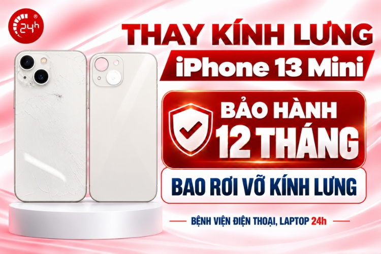 Thay kính lưng iPhone 13 Mini giá rẻ