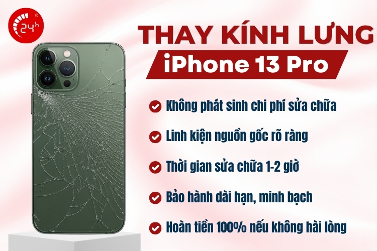 Thay kính lưng iPhone 13 Pro