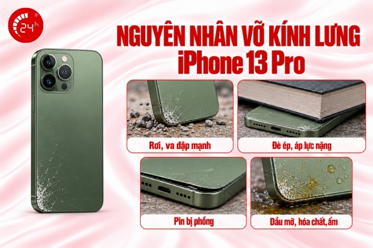 Thay mặt lưng iPhone 13 Pro