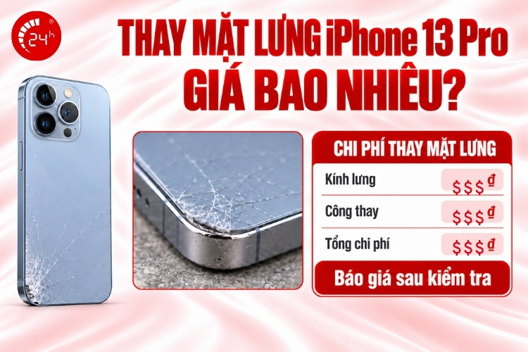 Thay mặt sau iPhone 13 Pro giá bao nhiêu