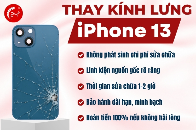 Thay kính lưng iPhone 13