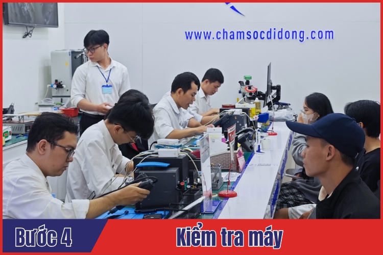 Quy trình thay kính lưng iPhone 14 Pro Max 
