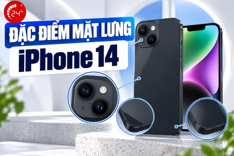 Đặc điểm mặt lưng iPhone 14