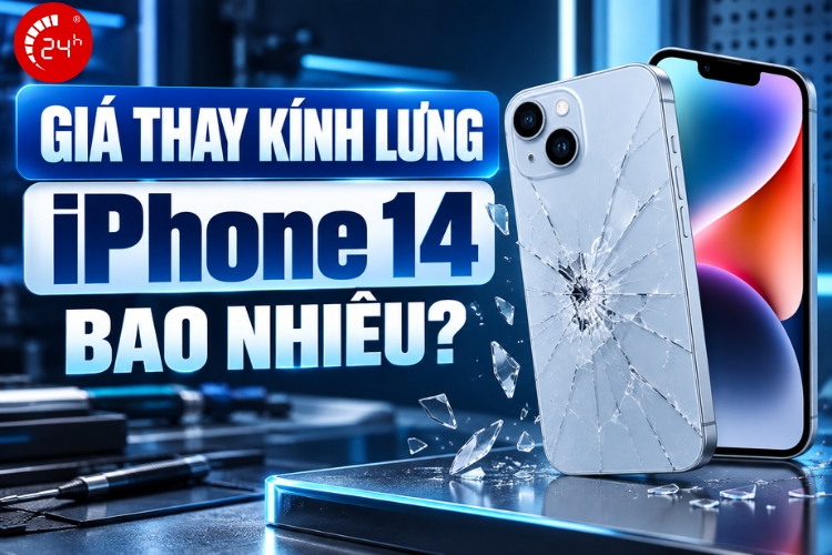 Giá thay kính lưng iPhone 14 bao nhiêu