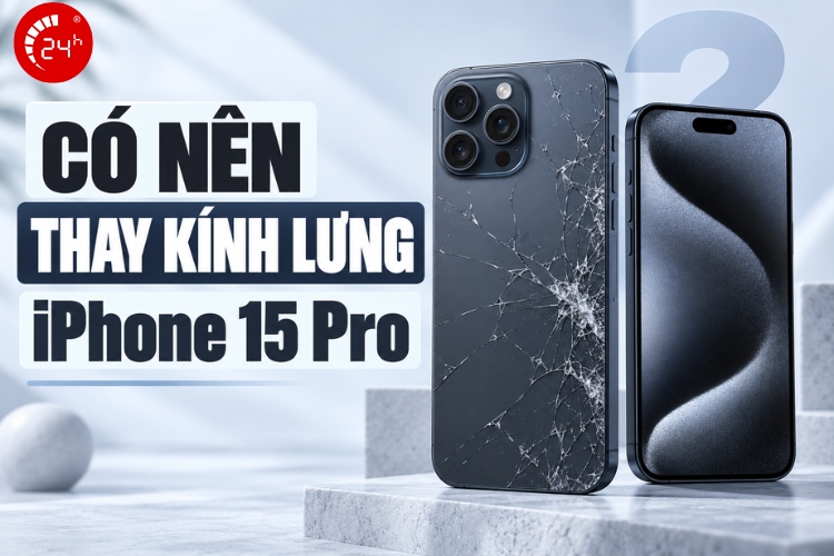 Có nên thay kính lưng iPhone 15 Pro