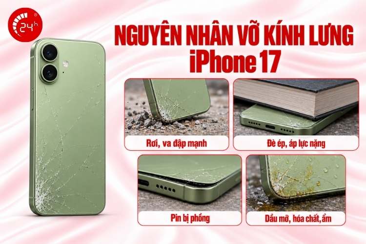 Thay mặt lưng iPhone 17