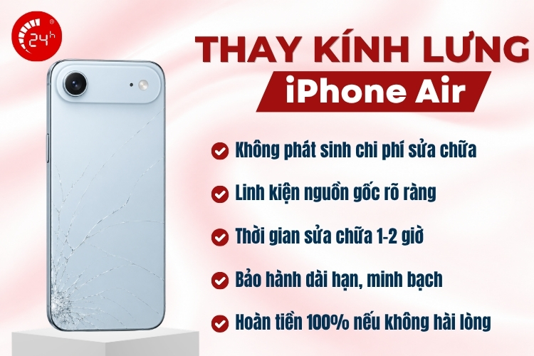 Thay kính lưng iPhone Air
