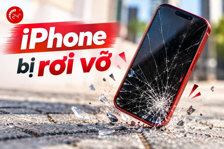 iphone rơi vỡ
