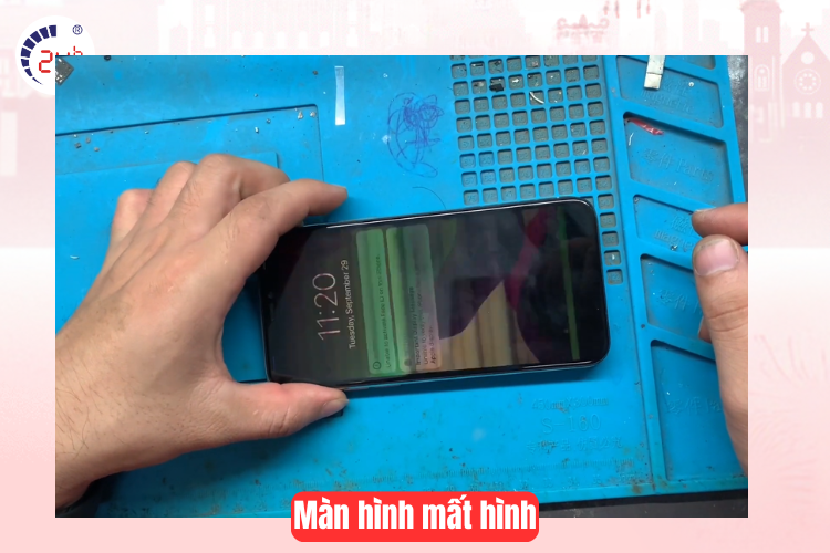 Thay màn hình iphone 11 pro max bị mất hình