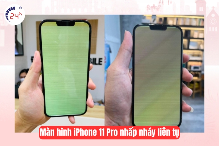 Màn hình iPhone 11 Pro nhấp nháy hoặc chớp tắt liên tục