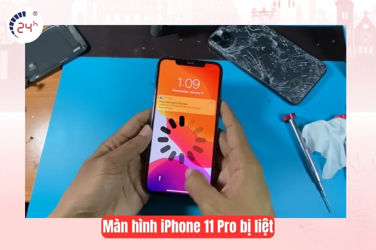 Màn hình bị liệt hoặc loạn cảm ứng