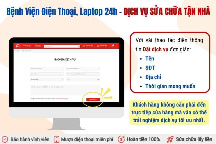dịch vụ sửa chữa tận nhà