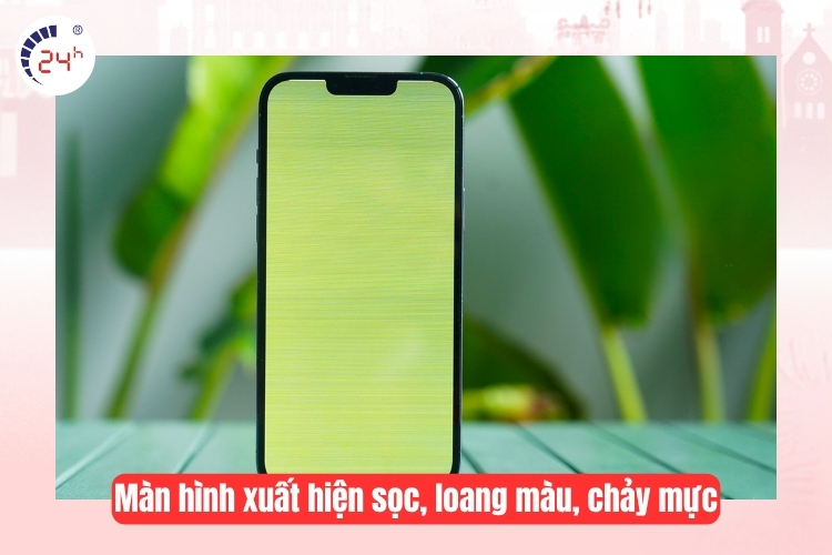 Màn hình xuất hiện sọc, loang màu, chảy mực