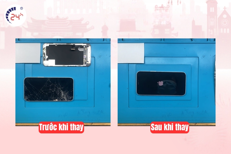 Trường hợp thay màn hình iPhone 12 Mini thực tế tại Bệnh Viện Điện Thoại, Laptop 24h