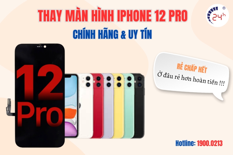 thay màn hình iphone 12 pro giá bao nhiêu