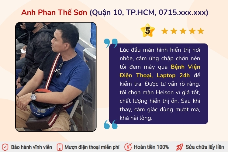 trải nghiệm thực tế của khách hàng