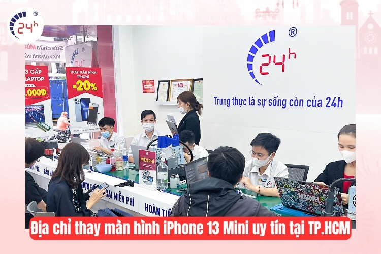 Địa chỉ thay màn hình iPhone 13 Mini uy tín, chất lượng tại TP.HCM