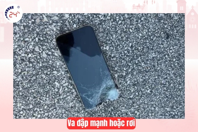 Màn hình iPhone 13 Pro Max bị va đập mạnh