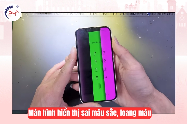 Màn hình iPhone 13 hiển thị sai màu sắc