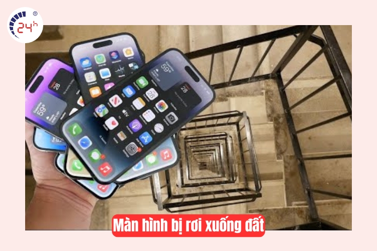 iPhone 14 Pro Max bị rơi xuống đất