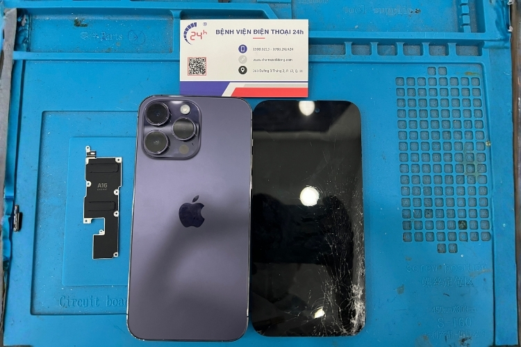 iPhone 14 pro max bị sọc ngang, sọc dọc
