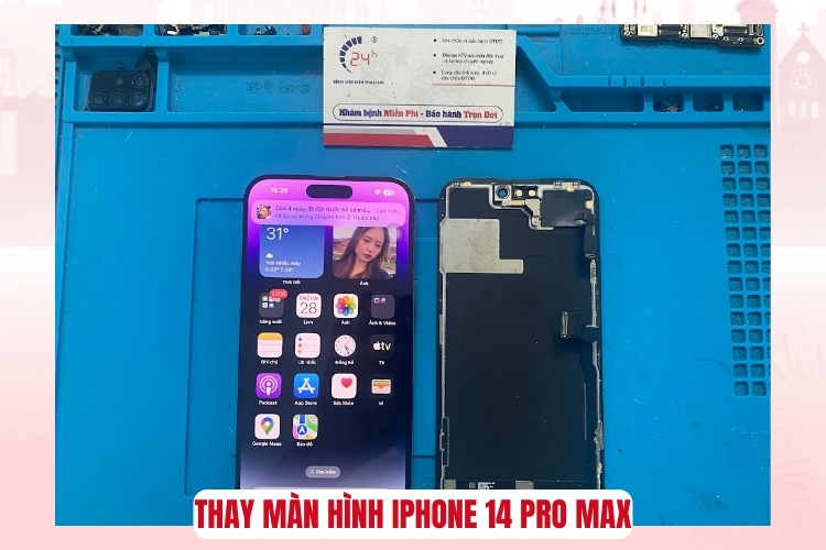 iPhone 14 Pro Max bị rơi xuống đất