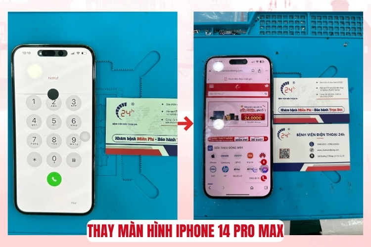 thay màn hình iphone 14 pro max có ảnh hưởng gì không