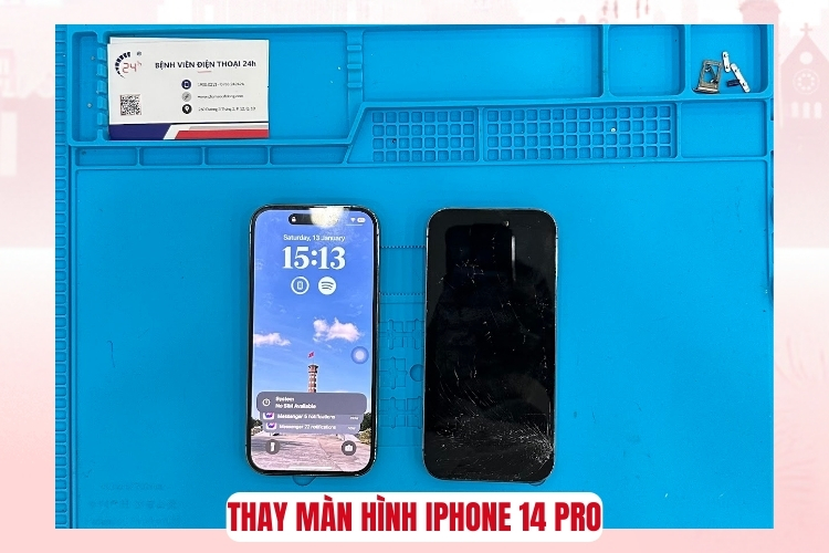 Màn hình bị trầy xước hoặc vỡ