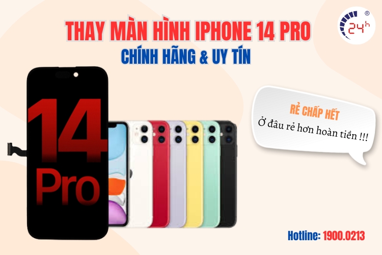 thay màn hình iphone 14 pro bao nhiêu tiền
