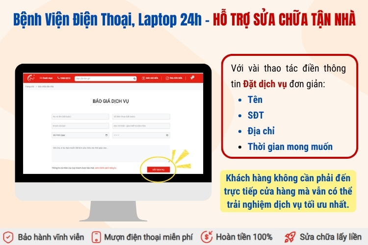 dịch vụ sửa chữa tận nhà