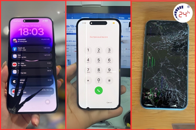 màn hình iphone 14 pro bị lỗi