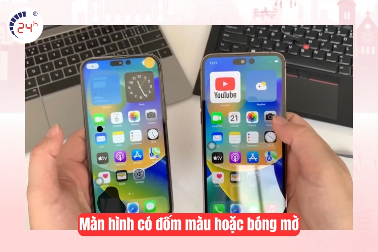 Màn hình có đốm màu hoặc bóng mờ
