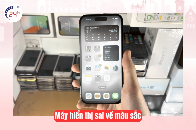 Hiển thị sai về màu sắc