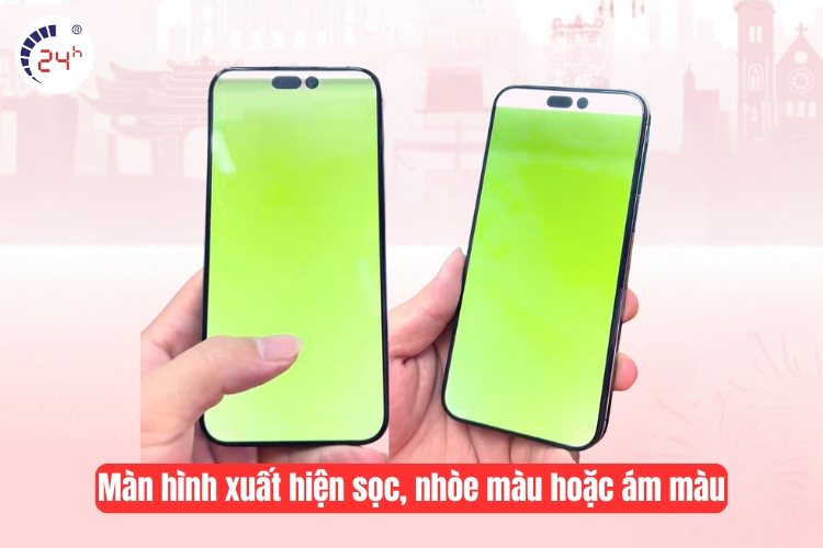 Màn hình xuất hiện sọc, nhòe màu hoặc ám màu