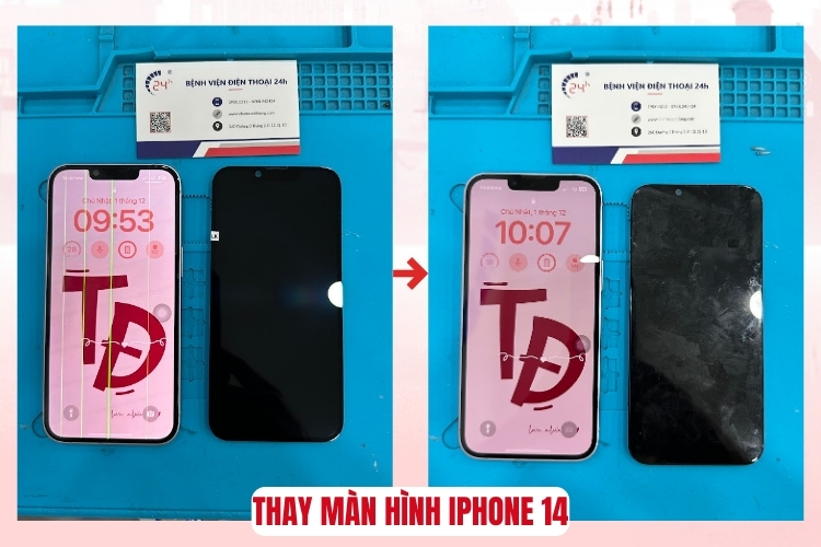 Thay màn hình iPhone 14 pro max chính hãng