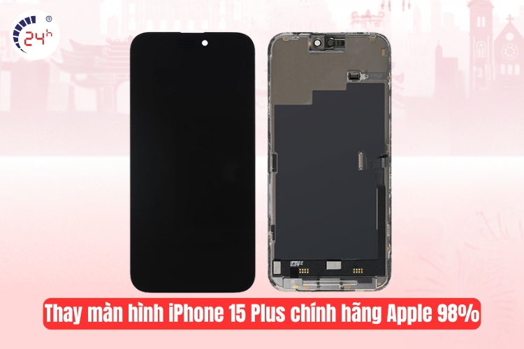 Thay màn hình iPhone 15 Plus chính hãng Apple 98% (đã qua chỉnh sửa)