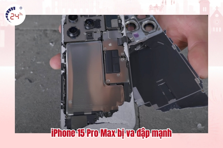 iPhone 15 Pro Max bị va đập mạnh