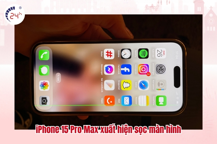 iPhone 15 Pro Max xuất hiện sọc màn hình