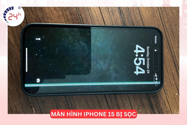 màn hình iPhone 15 bị sọc