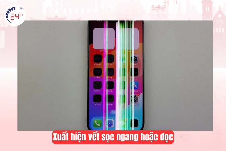 Xuất hiện vết sọc ngang hoặc dọc