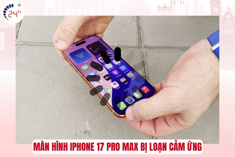 Màn hình iPhone 17 Pro Max bị liệt cảm ứng