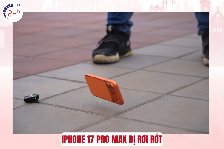 iPhone 17 Pro Max bị rơi rớt, va đập
