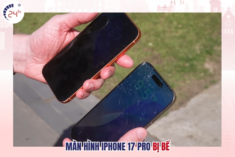 iPhone 17 Pro bị bể màn hình