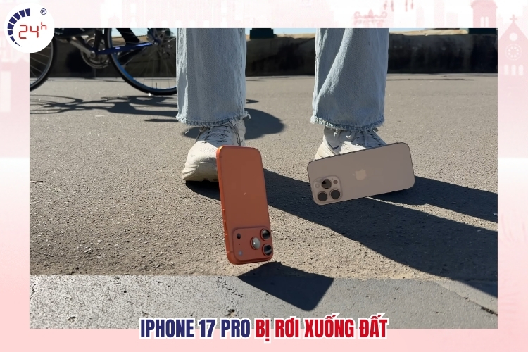 iPhone 17 Pro bị rơi vỡ