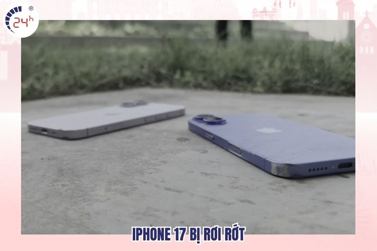 iPhone 17 bị va đạp