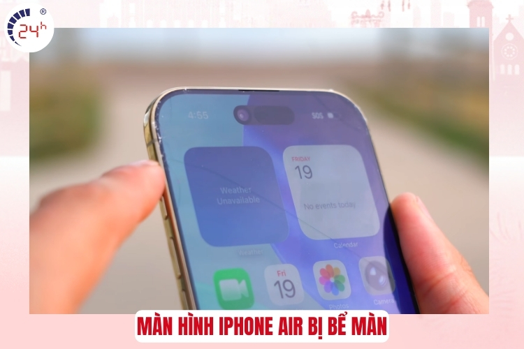 Màn hình iPhone Air bị bể màn