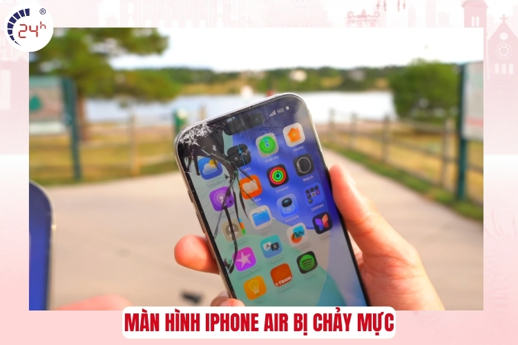 Màn hình iPhone Air bị chảy mực