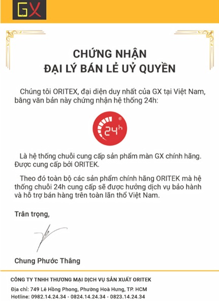 chung nhan uy quyen man hinh gx